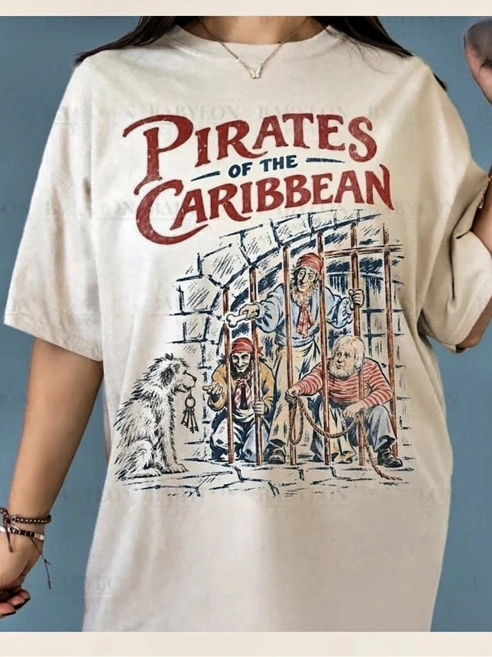 Pirates of the Caribbean Graphic Short Sleeve Tee, Vintage Funny Shirt
